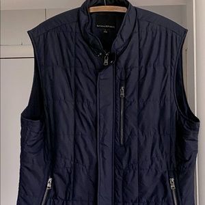 Banana Republic Blue Quilted Light Puffer Vest Size Large